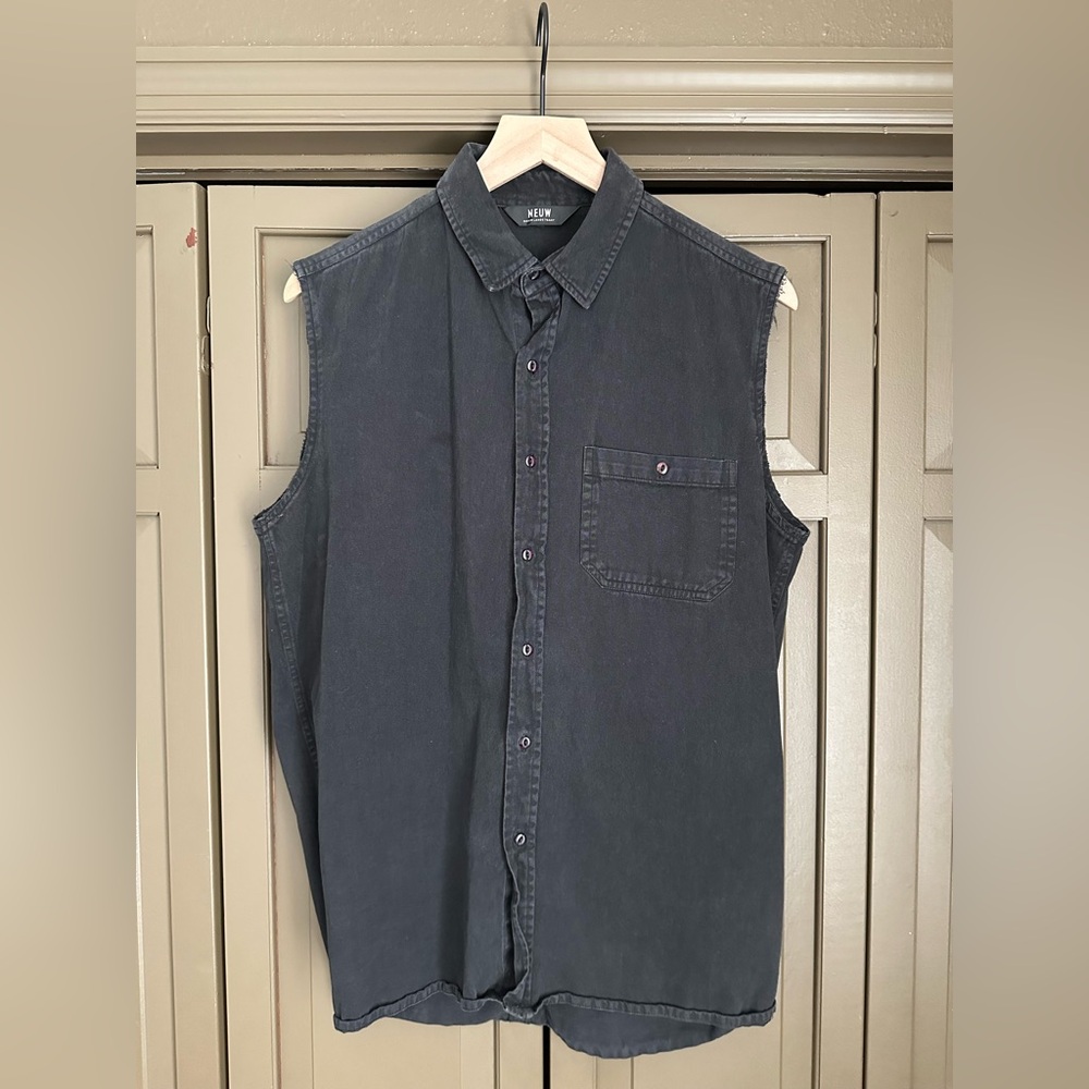 Neuw cut off denim vest